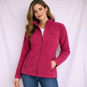 Columbia Benton Springs Full-Zip Fleece Jacket Raspberry - Size XL